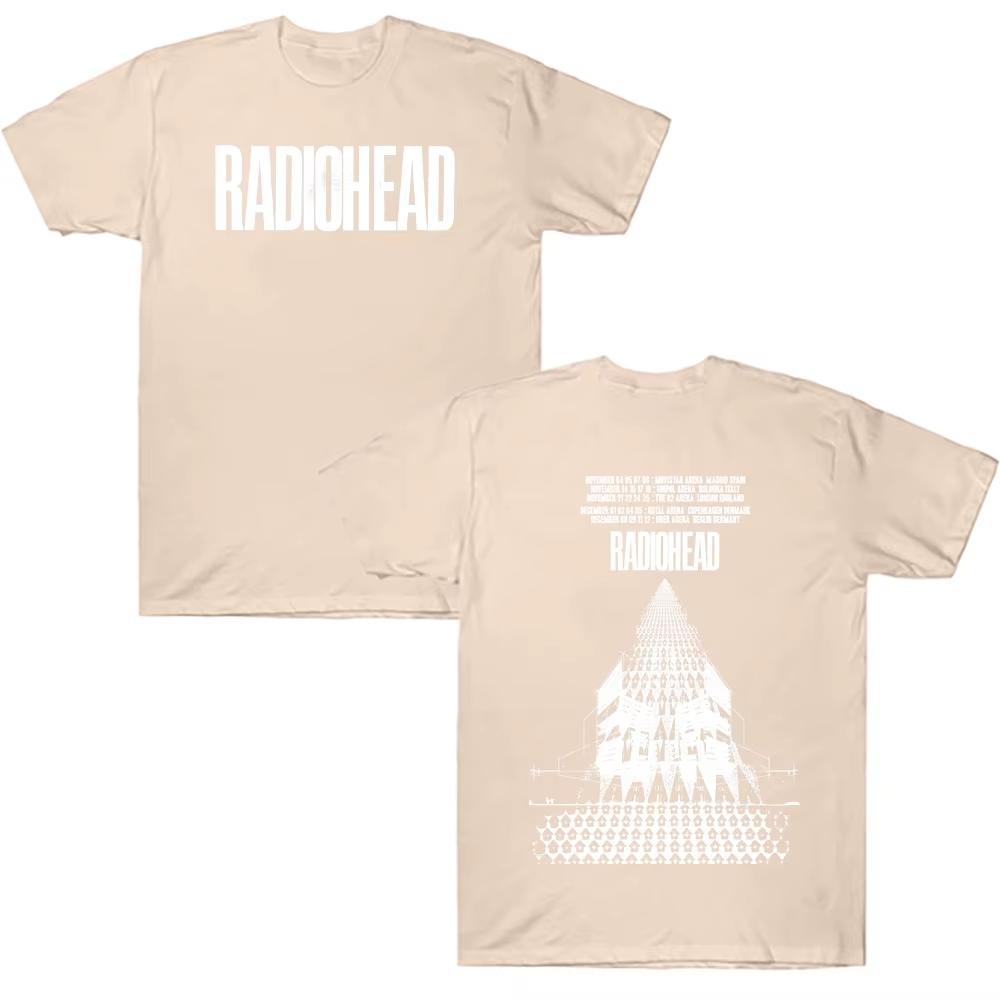 Radiohead Return To The Road European Tour T Shirts Fashion Cotton T-shirts Summer New Harajuku Men Women Streetwear Punk Trendy