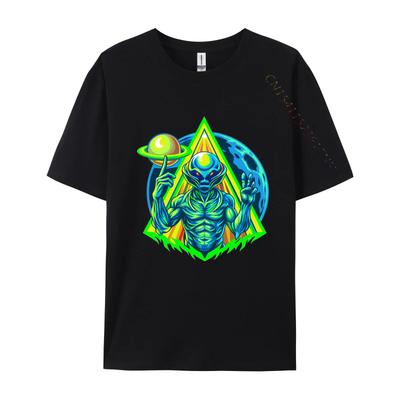 Illuminet Tshirt Men Alien Tshirt Heat Transfer Printing Tshirt Fashion TShirt 100 Cotton Harajuku Tees