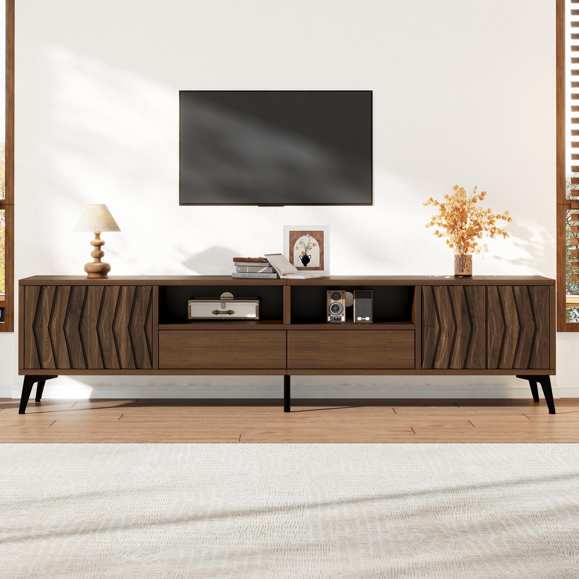 TV Cabinet 180cm with 2 Hinged