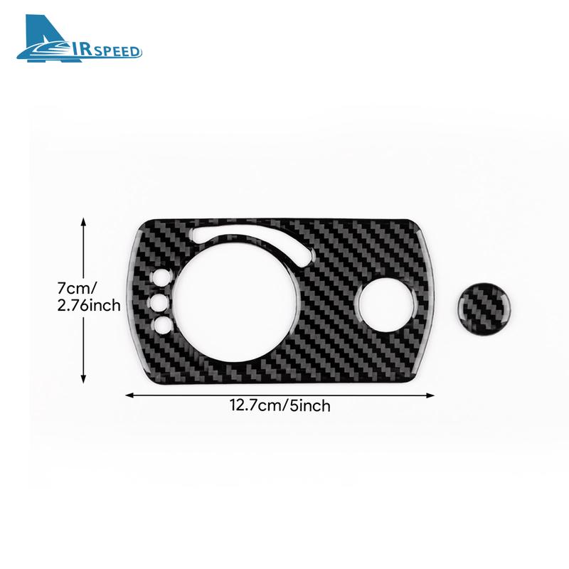 Real Soft Carbon Fiber Trim Sticker For Mercedes Benz SLK R171 2004 2005 2006 2007 2008 2009 2010 Car Headlight Switch Frame
