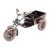 Three Wheel Metal Art Iron Motorcycle Figurine Ornament Handmade Stationery Storage Organizer Desk Decor for Home Office