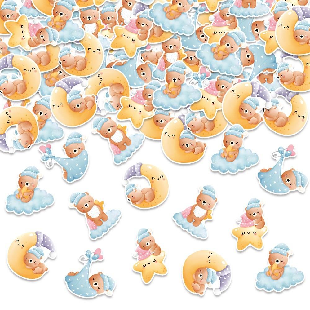 Goodnight Theme Bear Confetti Birthday Event Desktop Decoration Props Throwing