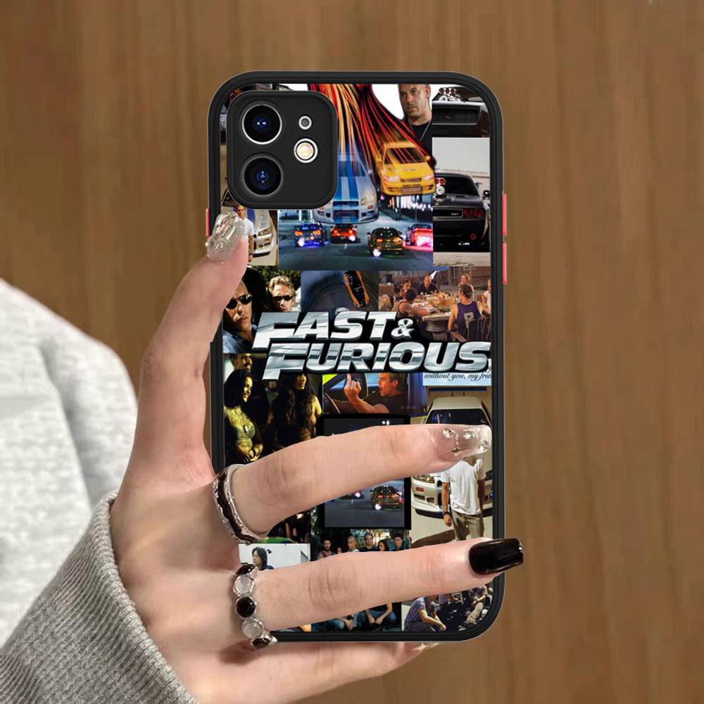 Movie Series Fast F-Furious For IPhone Air 16 15 14 Plus 13 12 11 Pro Max Matte Cover Jelly Shockproof Phone Case
