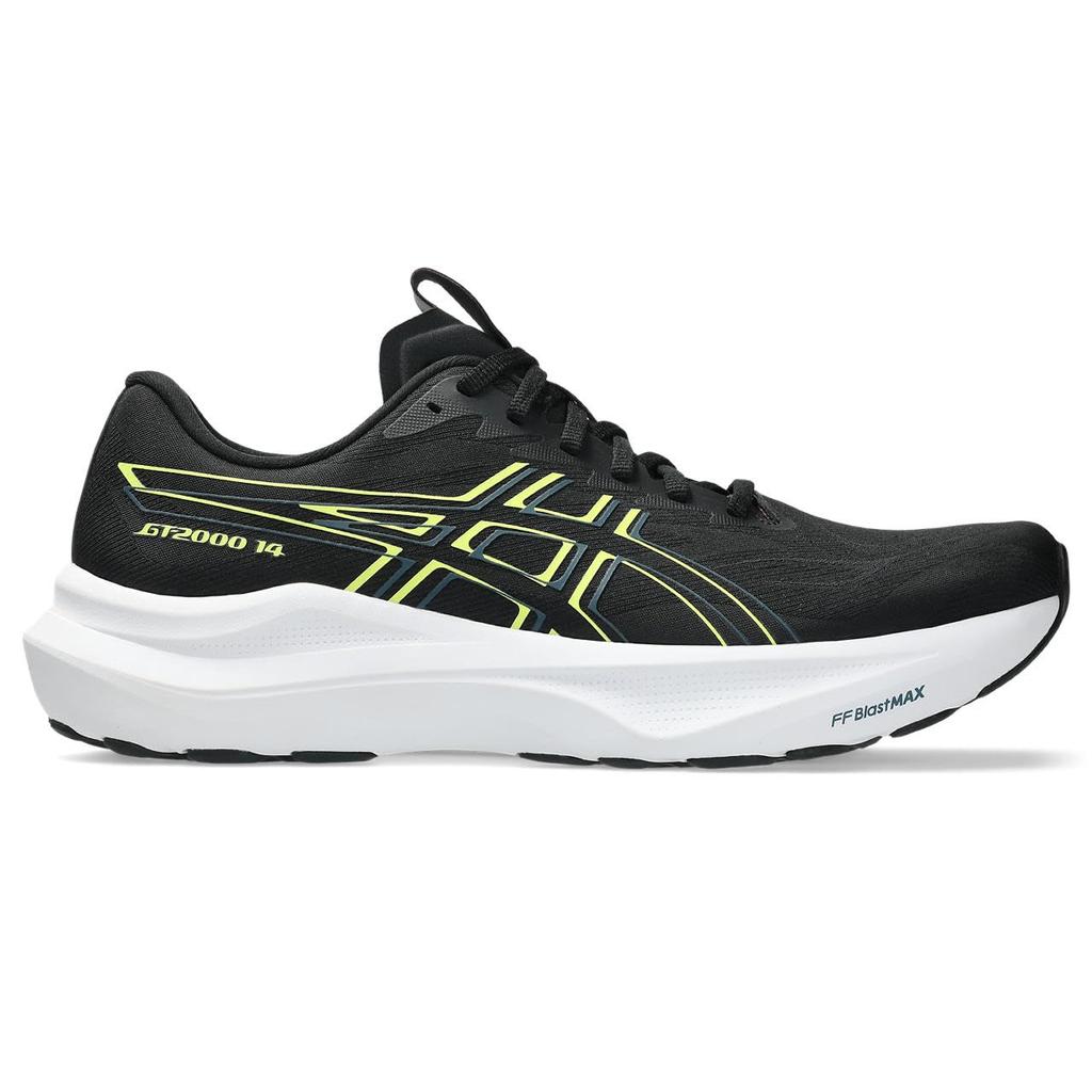 Asics 14 Running 003 Size 2E GT-2000 Shoes, 1011C056, Men's, (Black/Citron), 31.0 Cm,
