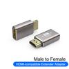 8K HDMI-compatible2.1 Connector Cable Adapter 90 Degree Right Angle Male To Female HDMI-compatible Extender for PC TV PS5 Laptop