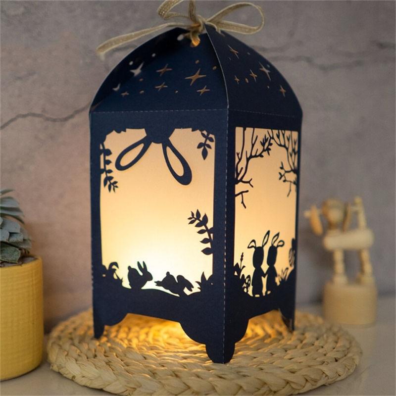Kaninchen Lampe Stanzform Scrapbooking Stanzformen Vorlagen Für Scrapbooking Journal Verpackung Fotoalbum Dekoration
