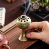 Charcoal Incense Burner Metal Incense Censer Home Decor Sculptures For Relaxation Meditation Yoga Room Hotel Patio Ceremony