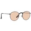 Sunglasses RB3447 ROUND METAL BLACK Lens 50 Unisex Adult Casual [Ray-Ban] Frame/PINK