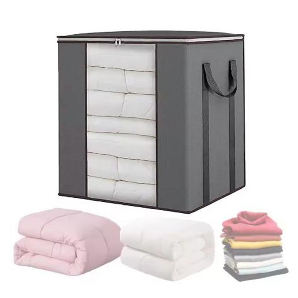 Folding Quilt Clothes Storage Bag Extra Large Clothes Storage Bins Blanket Storage Bags For Home