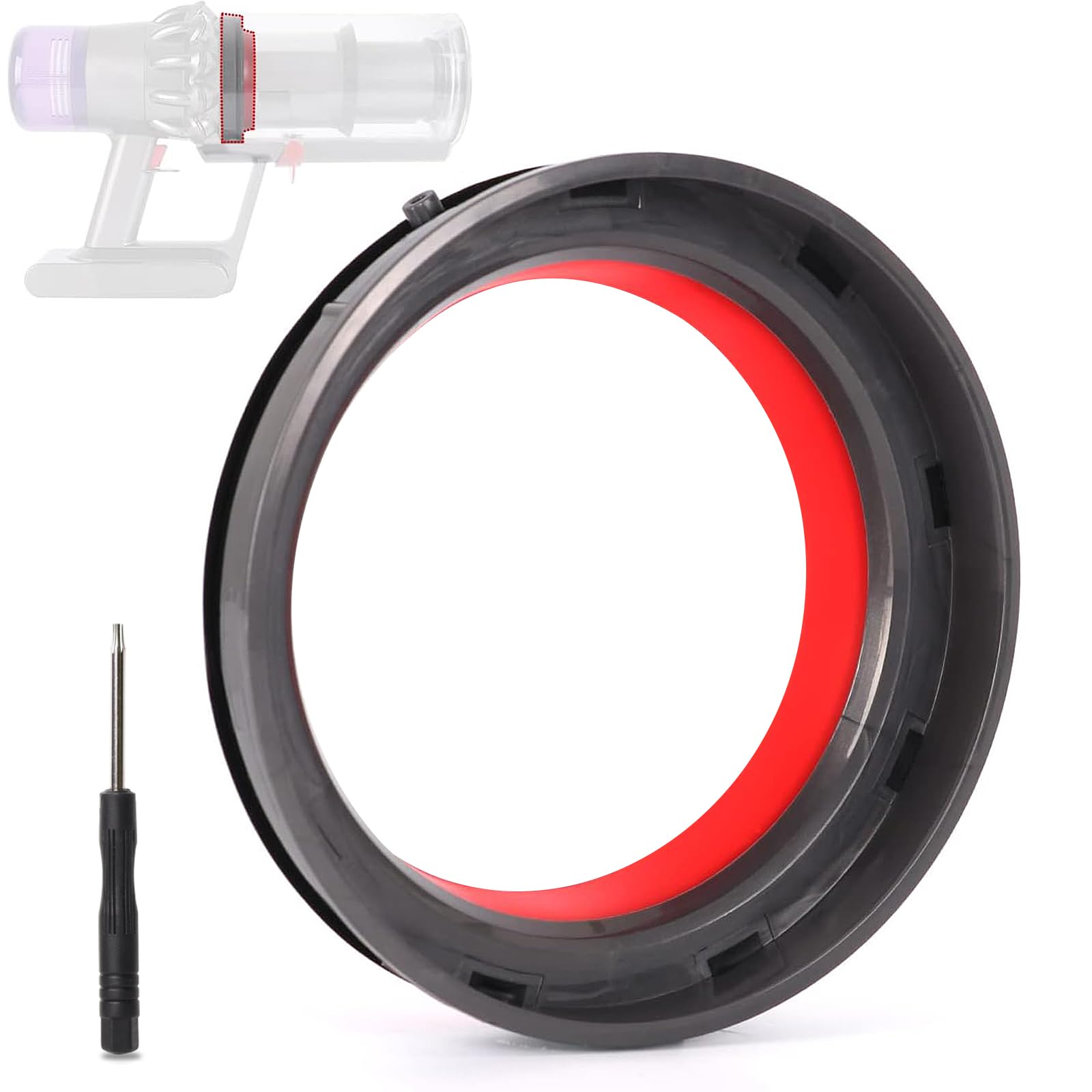 

Dustbin Top Fixed Sealing Compatible with Dyson SV22 Vacuum Dyson Vacuum Cleaner Replacement Screwdriver Included Ring, V11, V15, SV14, SV15,