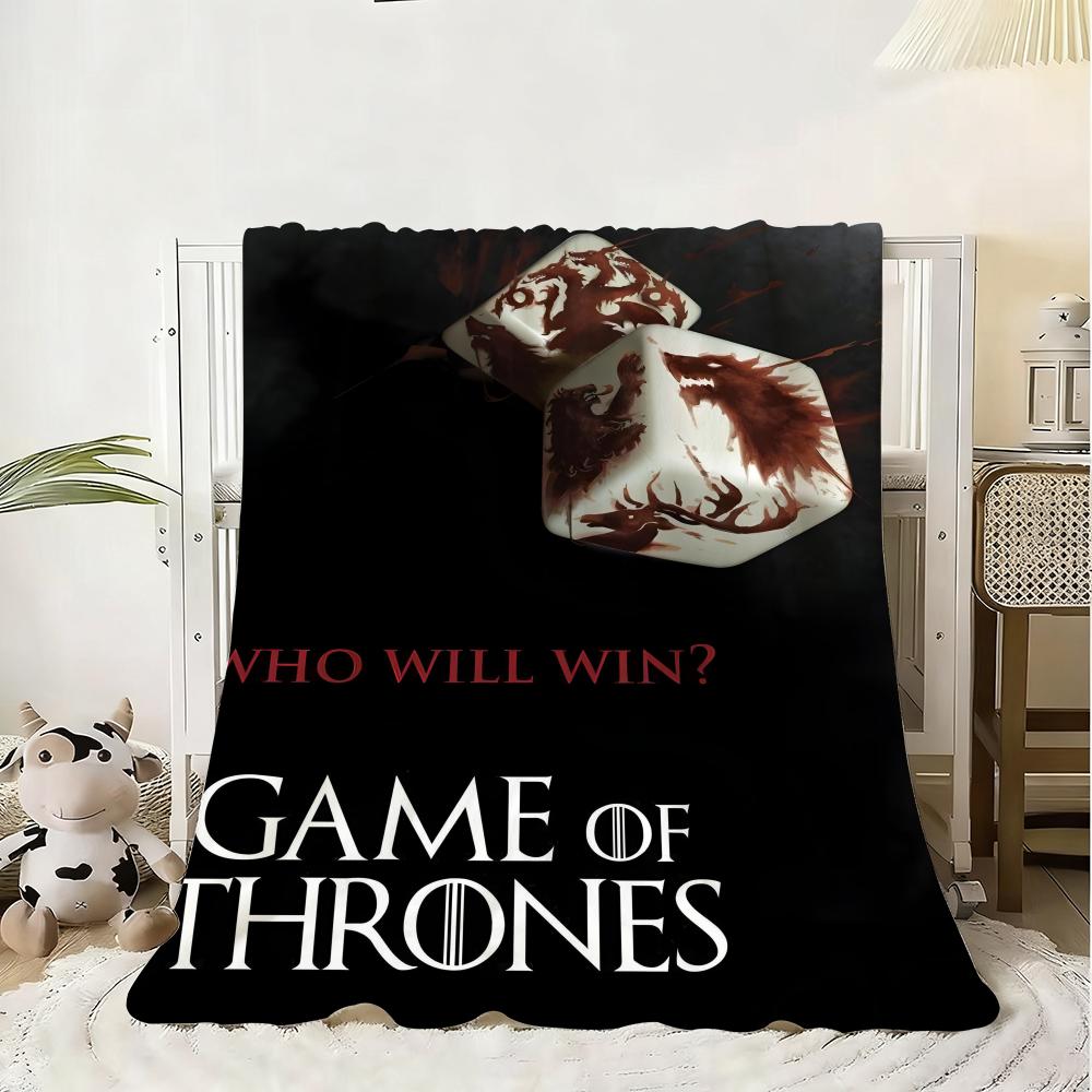 G-Game-Of-Thrones Drache Klassische Kuscheldecke Flanell Flauschig Weich Decke Warm Hautfreundlich Überwurf für Sofa Bett Büro Nickerchen Winter
