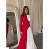 Toamnă Iarnă Nou Rochie Elegantă Bodycon Talie Înaltă Blocuri de Culoare Gât Rotund Mânecă Lungă Rochie de Seară Rochie Formală Femei Europene Americane