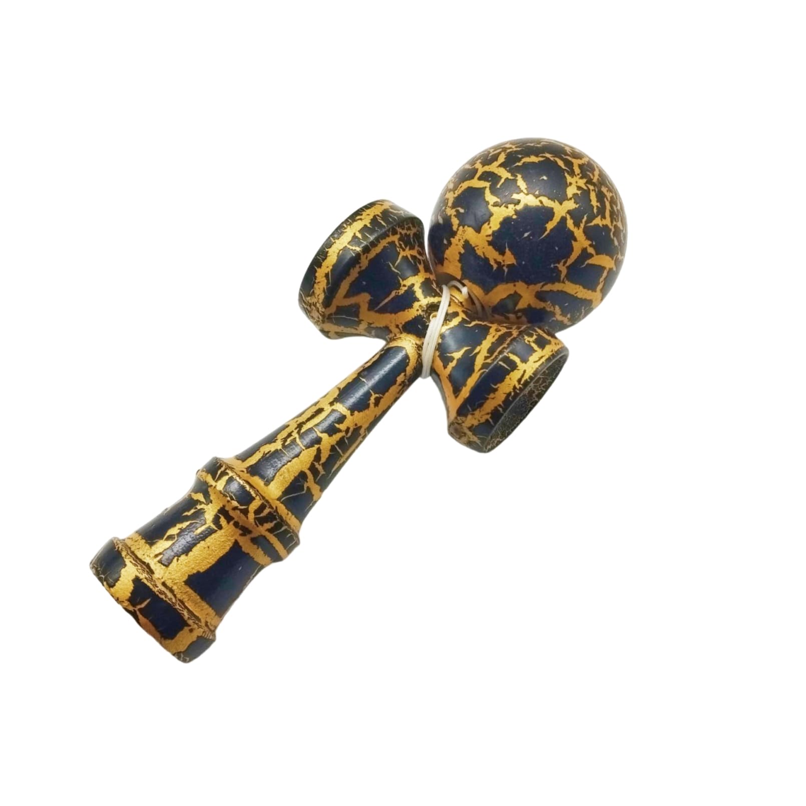 

COZENTA Кендама Уличная Кендама для Начинающих Деревянная с Узором Трещин (Черное золото)