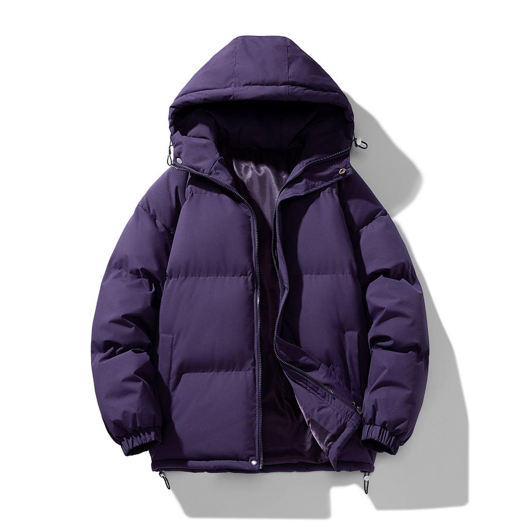 Down Cotton Jacket for Men In Winter Thickened Warm Hooded Cotton Jacket for Men In Winter Versatile Casual Jacket for Cotton Jacket