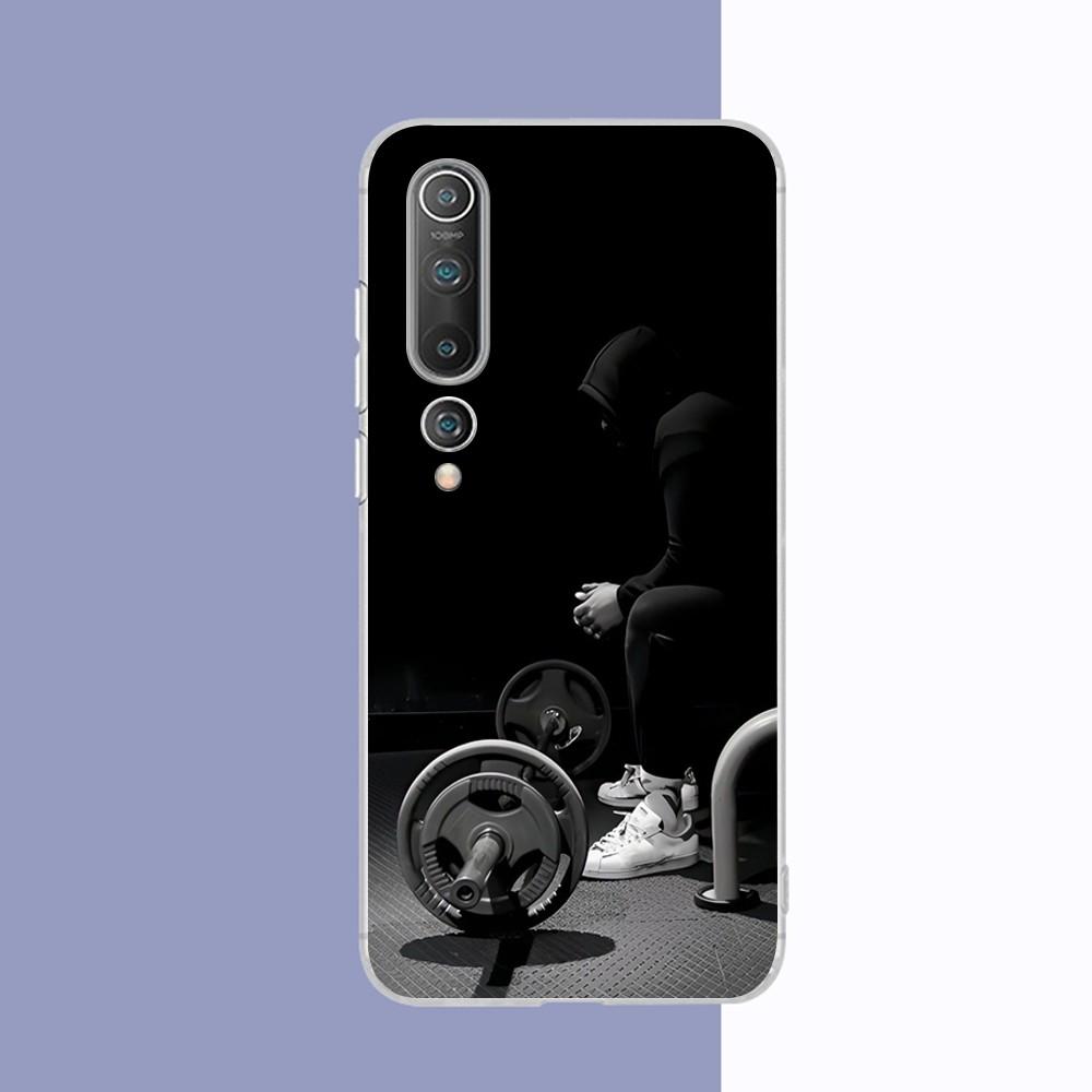 Gym Fitness Bodybuilding Phone Case for Samsung S21 A10 for Redmi Note 7 9 for Huawei P30Pro Honor 8X 10i Cover
