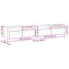 TV Cabinet Set 3 Pcs Black Oak Effect 270 X 35 X 40 Cm