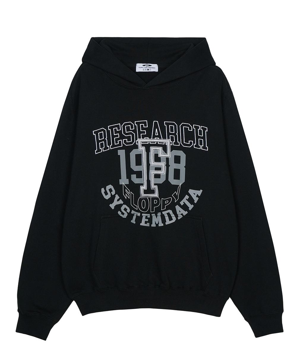 Fdr Volume Layered F Lettering Hoodie Black Black/M