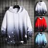 Felpa Casual da Uomo con Colore Degradé - Pullover alla Moda Autunno 2026 per Studenti