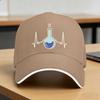 I Love Chemistry Laboratory Heartbeat Test Tube Chemist Baseball Cap  Design Print Hip Hop Hats Summer  Fishing Baseball Caps