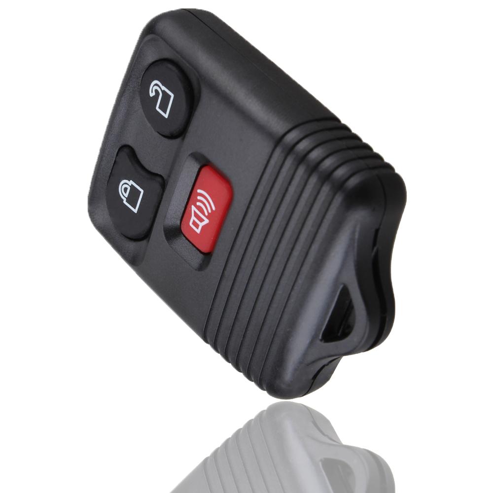 1 Pièce Coques de Clé de Télécommande de Voiture Sans Clé 3 Boutons Noir Remplacement Couvercle de Clé Accessoires Décoration Clé de Voiture pour Ford Explorer Focus