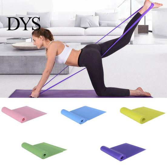 Yoga Tension Fitness Equipment Band Elastic Strength Train Resistance TPE Strap