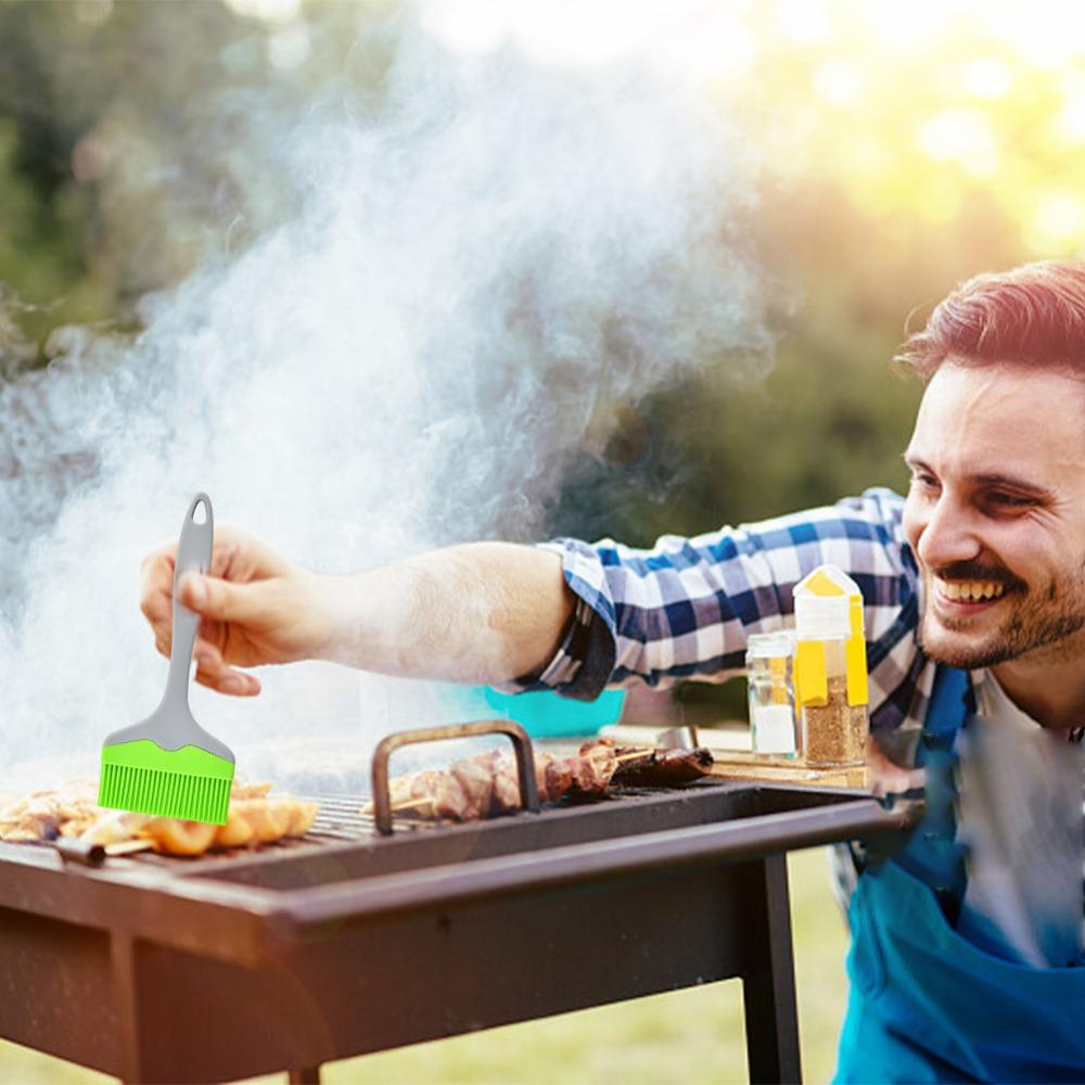 Silicone Barbecue Brush 9CM Widening Silicone Basting Brush New Cooking Tool  Baking