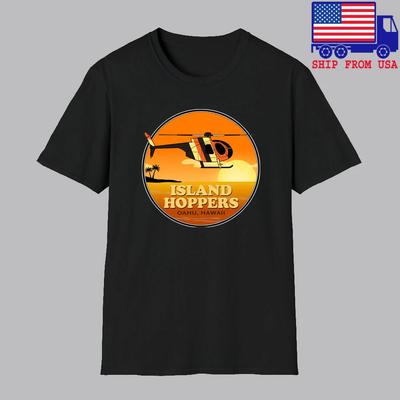 Island Hoppers Magnum PI Film Fernsehserie Herren Schwarz Größe S-5XL