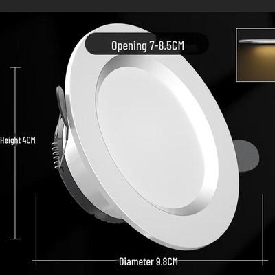 Liangtu Trójkolorowy Dimmowalny LED Wpuszczany Downlight