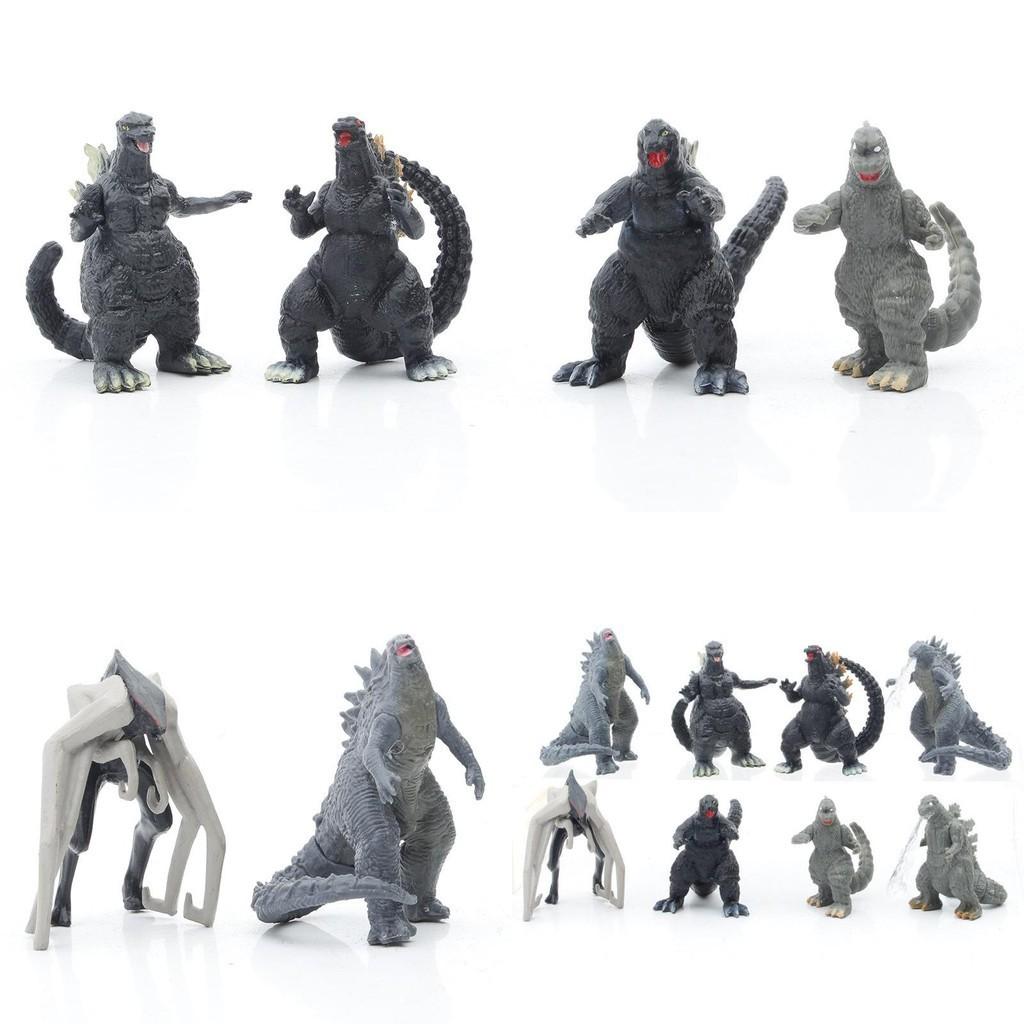 Eight Piece Godzilla Kong Kim Battle Dinosaur Pvc Action Figure Collection For Kids And Decor