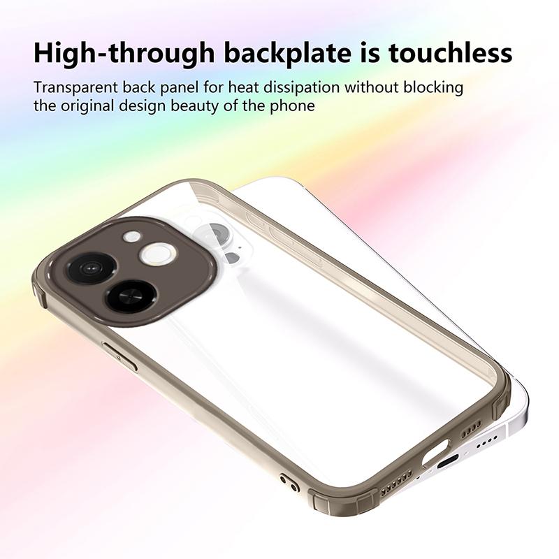 Luxury Transparent Shockproof Armor Case for Tecno Spark 20 20C Spark 40 Pro Plus Clear Bumper Hard Cover for Tecno Spark 40 4G