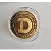 Colored Dog Head Coin WOW Dogecoin Virtual Coins Gold Plated Metal Crafts Cute Dog Pattern Printed Collection Gifts