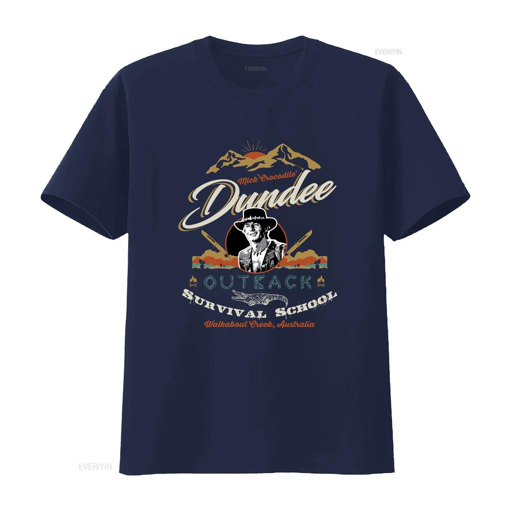 Crocodile dundee film movie horror sci fi regalo compleanno cinema retro s s T Shirt vintage Lavato Morbido grafico moda Unisex
