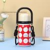 Retro Plaid Stainless Steel Thermos Flask with Portable Rope - Insulated Sip Cup for Students