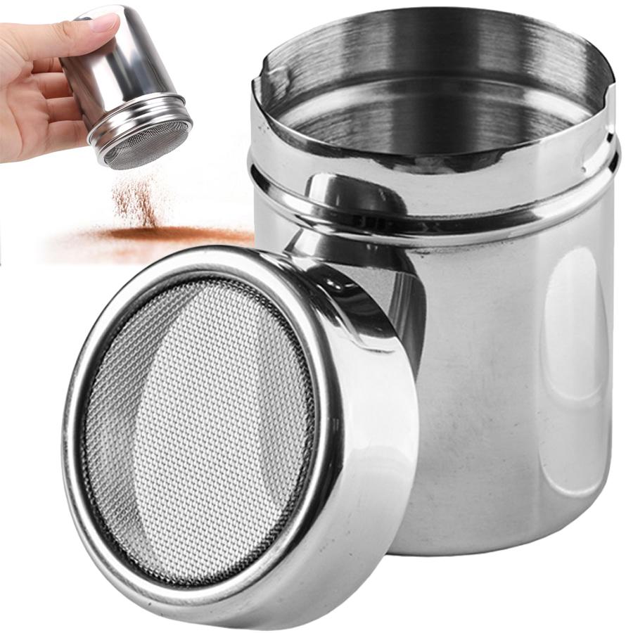 Stainless Steel Powder Spreader for Coffee Decoration BBQ Seasoning Spreading Tools Uniform Powder Duster Seasoning Spice Tools