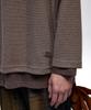 Aleseueseussi Layered Crew Neck Knit - Brown