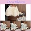 Stilvolles Türkisblaues Baby Mädchen Outfit Set Weiches Baumwollspitzenoberteil und Rock für den Sommer