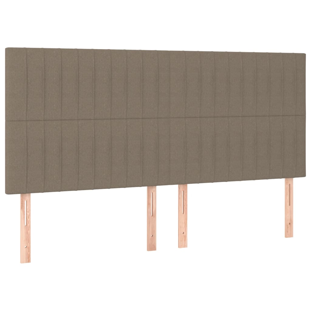 Vidaxl Bed Frame Without Mattress, Taupe, 160X200 Cm, Upholstered