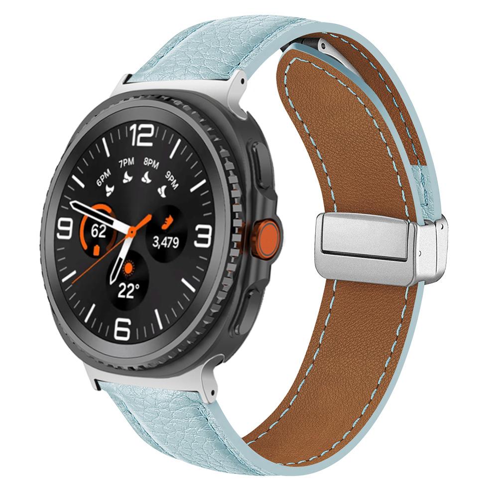 Leather for Samsung Galaxy Watch 8 44mm 40mm 8 Classic 46mm Band Smartwatch Accessory for Galaxy Ultra 47mm 2025 Magnetic Strap