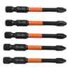 25-150mm Screwdriver Bit 5 Pcs Black Cross Screwdriver