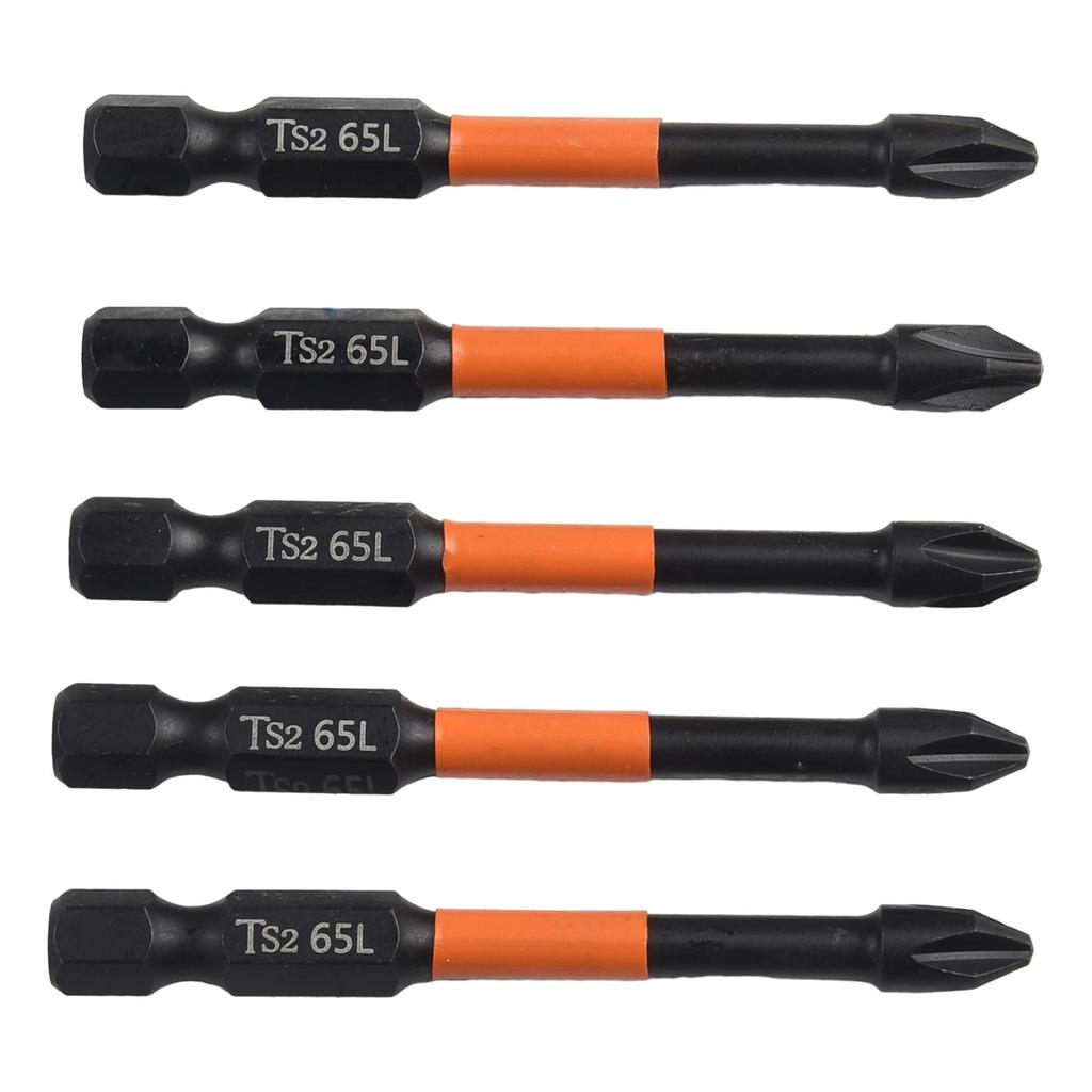 25-150mm Screwdriver Bit 5 Pcs Black Cross Screwdriver