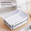 Antibacterial Stainless Steel Towel Tray with Lid - Square Dinner and BBQ Plate