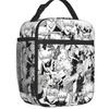 My Hero Academia Anime Manga Bolsas de Almuerzo Aisladas Térmicamente Mujeres MHA All Might Tote de Almuerzo Portátil Picnic Multifunción Fiambrera