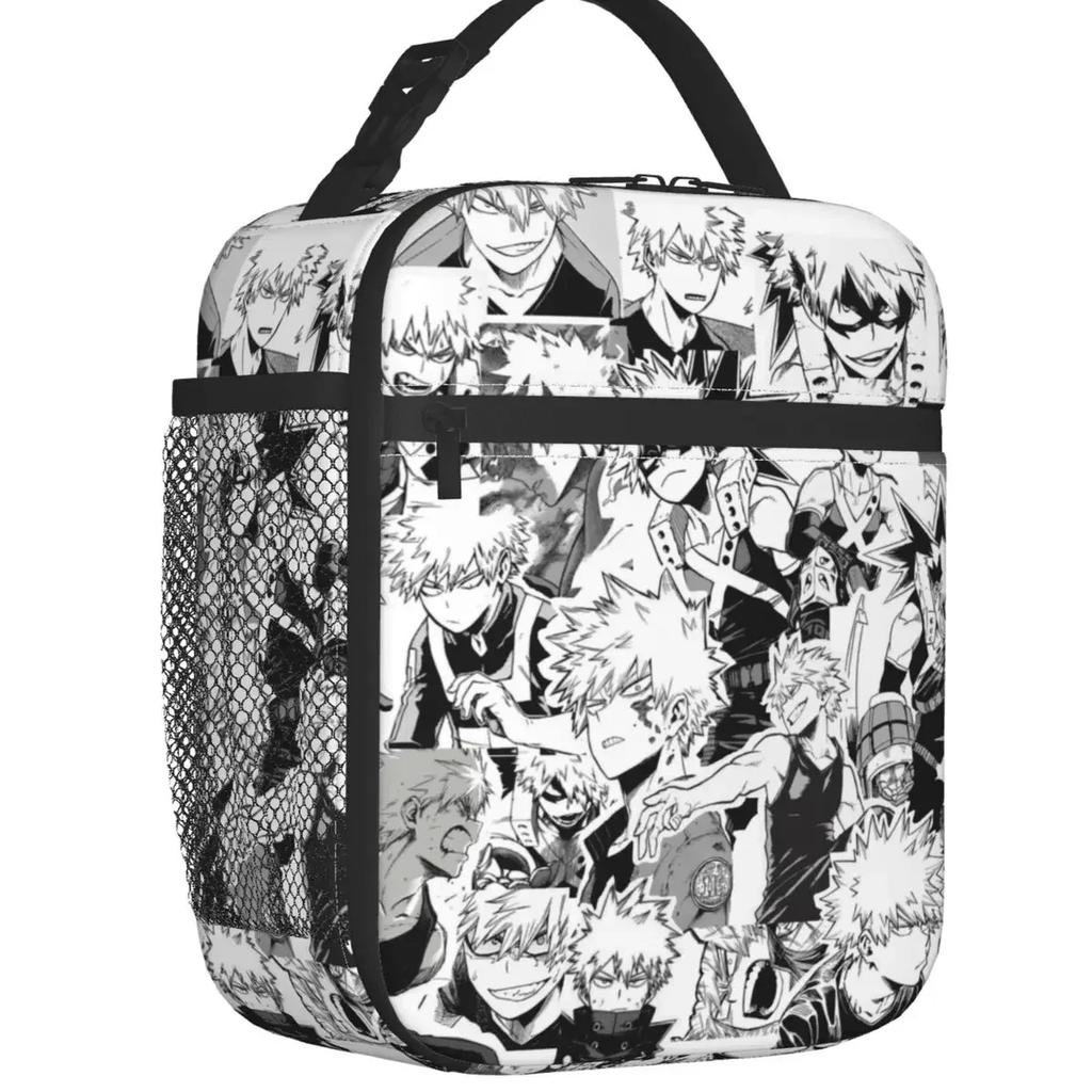 My Hero Academia Anime Manga Bolsas de Almuerzo Aisladas Térmicamente Mujeres MHA All Might Tote de Almuerzo Portátil Picnic Multifunción Fiambrera