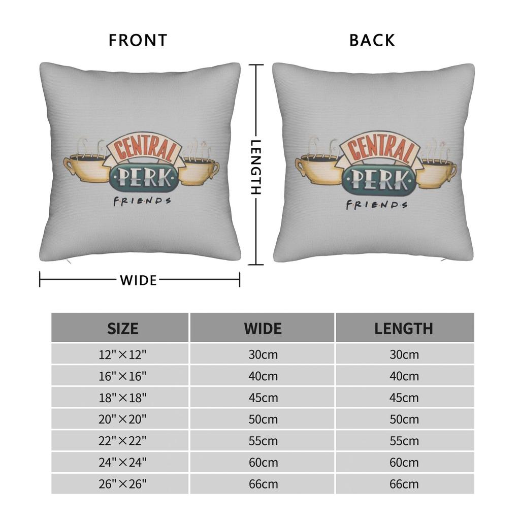 Friends Tv Show Pillowcase Printed Polyester Cushion Cover Decorative Pillow Case Cover Home 40X40Cm