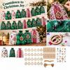 Christmas Advent Calendar Bags, Countdown Numbers 1- Candy Storage Gift Bags