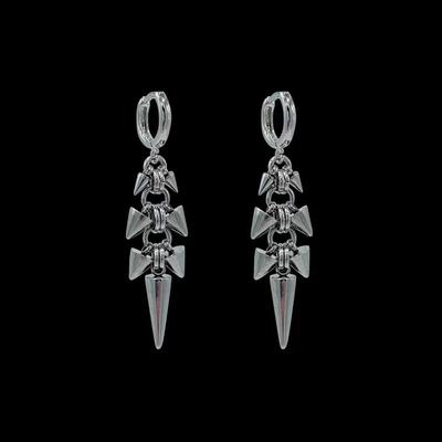Y2k Gothic Edelstahl Ohrringe Damen Hip Hop Punk Hängeohrringe Party Schmuck Spikes Konische Ohrringe Schmuck Zubehör