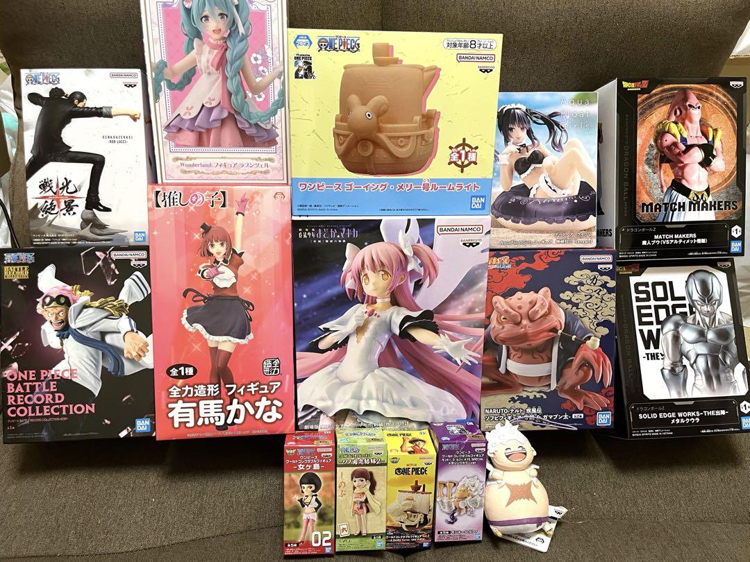 

[Б/У] Фигурки и мягкие игрушки One Piece, Dragon Ball, Madoka Magica и другие 15 штук