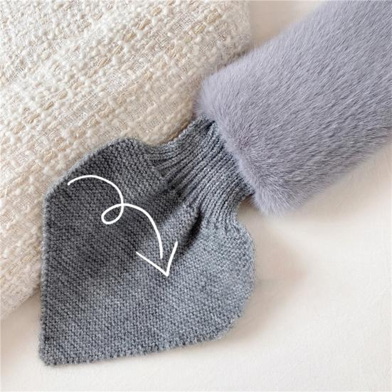 Thickened Warm Wide Noble Thermal Scarf Women Autumn Winter Imitation Rabbit Fur Scarf