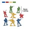 13/48pcs 1.97inch Red/Blue Plastic Soldier Figurine Scene Sand Table Exercise Desktop Room Decoration Collection Gifts YMY