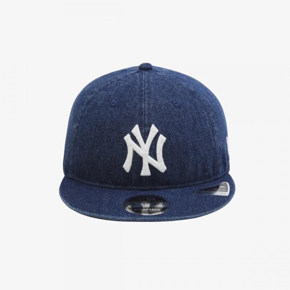 New Era New York Yankees Denim Básico Retro Corona Strapback Índigo 15131624